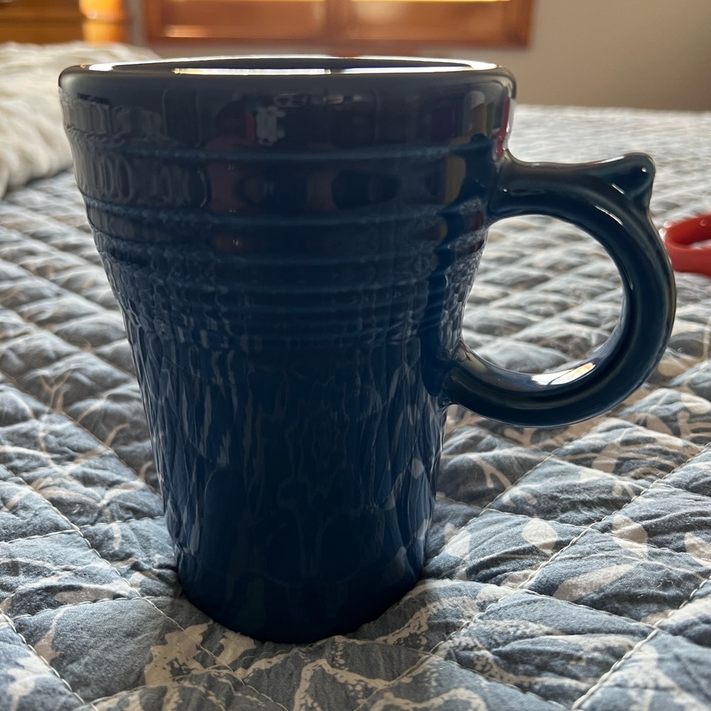 Fiestaware blue latte mug 16oz
